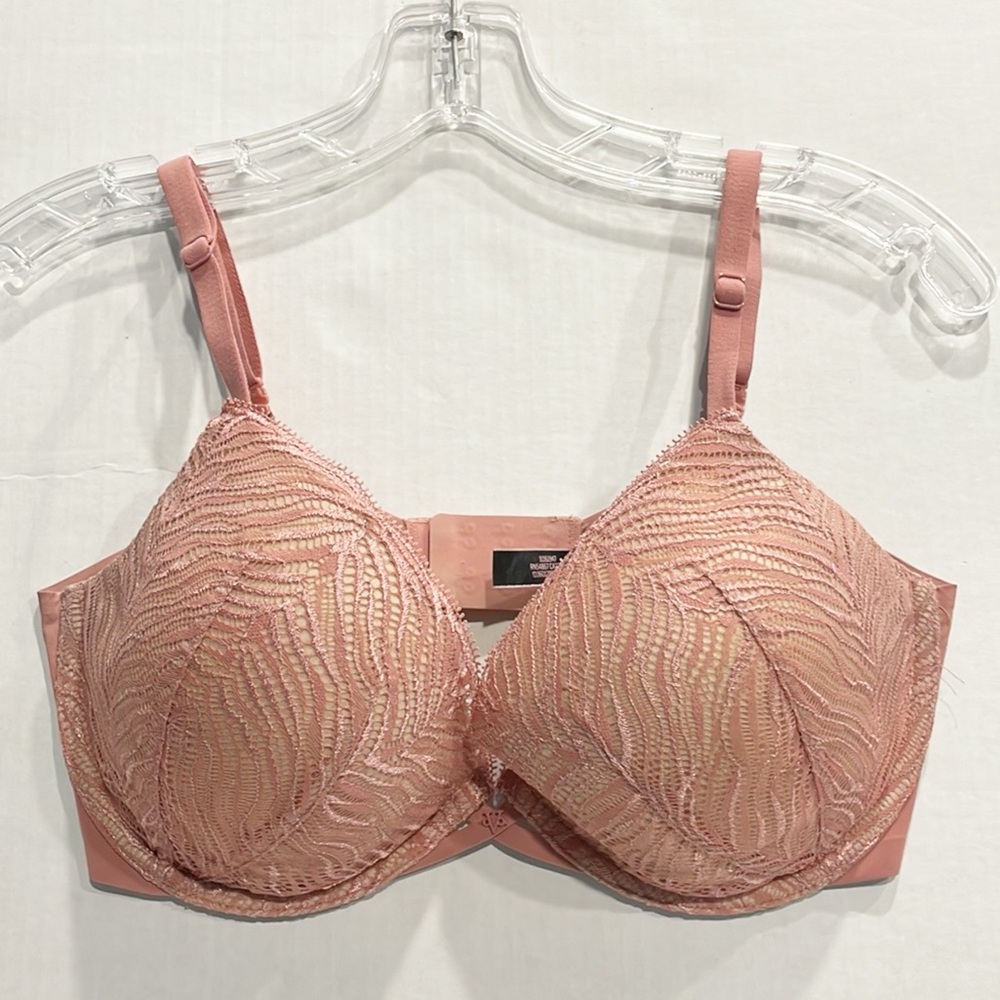 Victoria's Secret Women Bra 32DDD Pink Lightly Lined Plunge‎ Pink Convertible